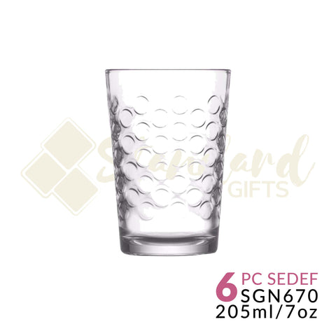 6 Piece 205ml juice glass