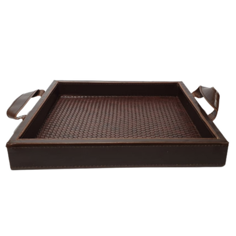 Small Brown Square Tray