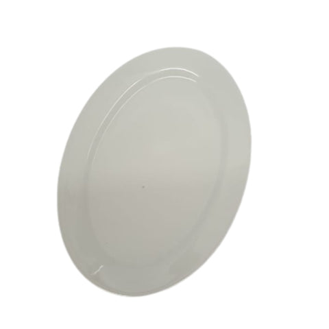 12" White Oval serving Platter