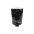 5 Litre Black Marble Look Dust Bin